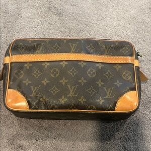 Luxury Monogram Brown Leather Bag